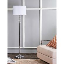 Jonathan Y Aubrey 59.5" Crystal and Chrome LED Floor Lamp