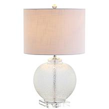 JONATHAN Y Clear Brass Ashley 25.25 Crystal LED Table Lamp