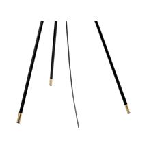 JONATHAN Y Black Brass Lucius 67" Adjustable Metal LED Floor Lamp