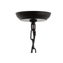 JONATHAN Y Black Maura 17" 5-Light Crystal and Metal LED Chandelier