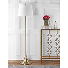 JONATHAN Y Brass Amelia 63" Metal LED Floor Lamp