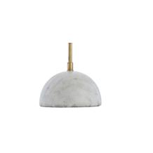 JONATHAN Y Brass Gold & White Stephen 23.5" Metal & Marble Table Lamp