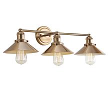 JONATHAN Y Brass Gold August 26.5" 3-light Metal Vanity Light