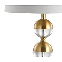 JONATHAN Y Brass Jules 23" Crystal Mini LED Table Lamp