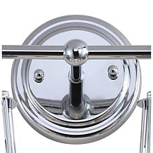 JONATHAN Y Chrome Evelyn 24" 3-light Metal Vanity Light