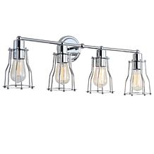 JONATHAN Y Chrome Evelyn 29.5" 4-light Metal Vanity Light