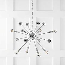 JONATHAN Y Chrome Glenn 22.5" 8-Light Metal Sputnik-style Chandelier