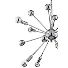 JONATHAN Y Chrome Glenn 22.5" 8-Light Metal Sputnik-style Chandelier