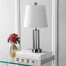 JONATHAN Y Chrome Lillian 18" Metal Mini LED Table Lamp