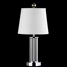 JONATHAN Y Chrome Lillian 18" Metal Mini LED Table Lamp