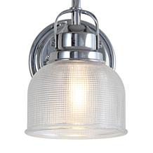 JONATHAN Y Chrome Virginia 5.75" 1-light Metal Glass LED Vanity Light