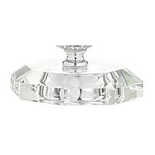 JONATHAN Y Clear Chrome Nala 28.5" Crystal LED Set of 2 Table Lamps