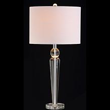 JONATHAN Y Clear Elizabeth 28.5" Crystal LED Table Lamp