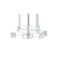 JONATHAN Y Clear Ophelia 26.5" Crystal LED Table Lamp