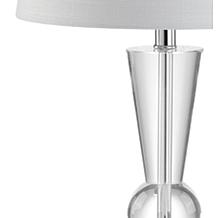 JONATHAN Y Clear Wynne 22" Crystal LED Table Lamp
