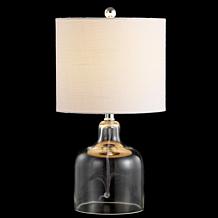 Jonathan Y Gemma 19" Glass Bell LED Table Lamp