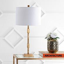JONATHAN Y Gold Leaf Windsor 29" Metal LED Table Lamp