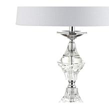 Jonathan Y Madison 27.5" Crystal and Chrome Pair of LED Table Lamps