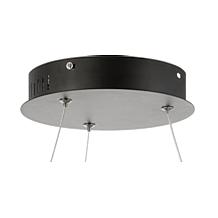 JONATHAN Y Matte Black Bradley 15.7" Integrated LED Metal Chandelier
