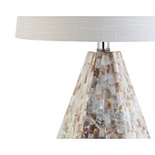 JONATHAN Y Natural Ivory Isabella 21" Seashell Set of 2 Table Lamps