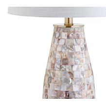JONATHAN Y Natural Jocelyn 28" Seashell LED Table Lamp