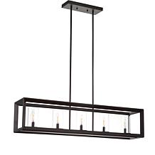 JONATHAN Y Oil Rubbed Bronze Anna 38.5" Linear 5-light Pendant