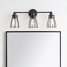 JONATHAN Y Oil Rubbed Bronze Florence 24" 3-light Metal Vanity Light
