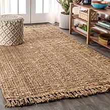 Jonathan Y Pata Hand Woven Chunky Jute 8' x 10' Area Rug with Fringe