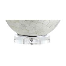 JONATHAN Y Pearl White Zuri 23.5" Capiz Seashell Sphere LED Table Lamp