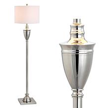 JONATHAN Y Polished Nickel Othello 62" Metal LED Floor Lamp