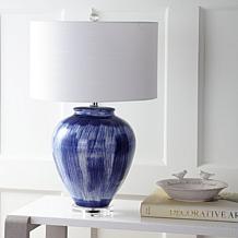 JONATHAN Y Seaside Blue Wayland 26" Ceramic LED Table Lamp