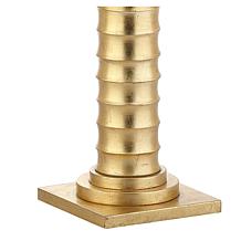 Jonathan Y Serena 63" Metal LED Floor Lamp in Gold Leaf