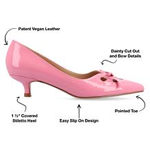 Journee Collection Womens Lutana Wide Width Kitten Heel