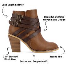 Journee Collection Womens Strap Bootie