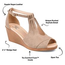 Journee Collection Womens Tru Comfort Foam Wide Width Kedzie Wedge