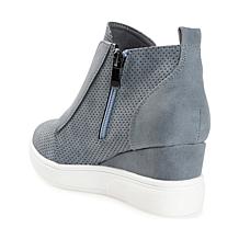 Journee Collection Women's Wide Width Clara Sneaker Wedge