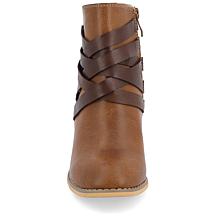 Journee Collection Womens Wide Width Strap Bootie