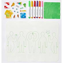Journey of Something Wipeable Silicone Mat Friends Reusable Kit