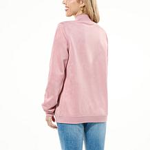 Joy CleanBoss Luxurious Faux Suede Reversible Bomber Jacket
