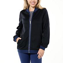Joy CleanBoss Luxurious Faux Suede Reversible Bomber Jacket