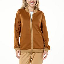Joy CleanBoss Luxurious Faux Suede Reversible Bomber Jacket