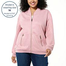 Joy CleanBoss Luxurious Faux Suede Reversible Bomber Jacket