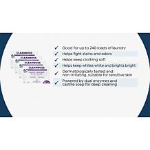 Joy CleanBoss Powerful Laundry Smart Sheets 4pk Up to 240 Loads!