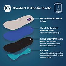 Joy Performance Comfort Leather Sneakers with Orthotic Insole