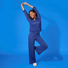 Joy Performance Luxe Buttersoft 2pc Half Zip Top & Pant Set