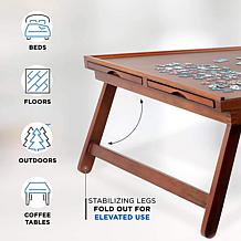Jumbl 23” x 31” Wooden Puzzle Board Rack