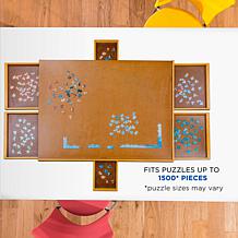 Jumbl 27” x 35” Wooden 1500-Piece Puzzle Table