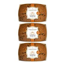 K Girls Kitchen 3-pack 12 oz. Baked Pumpkin Chocolate Chip Bread
