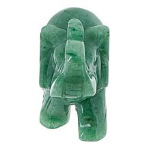 KALIFANO Carved Gemstone Elephant with Gift Box