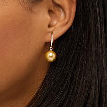 KALIFANO Cultured Baroque Colors of Pearl Drop Silver Earrings